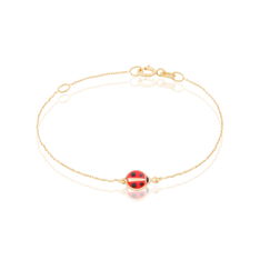 Bracelet Helidie Coccinelle Or Jaune - Bracelets chaînes Enfant | Marc Orian