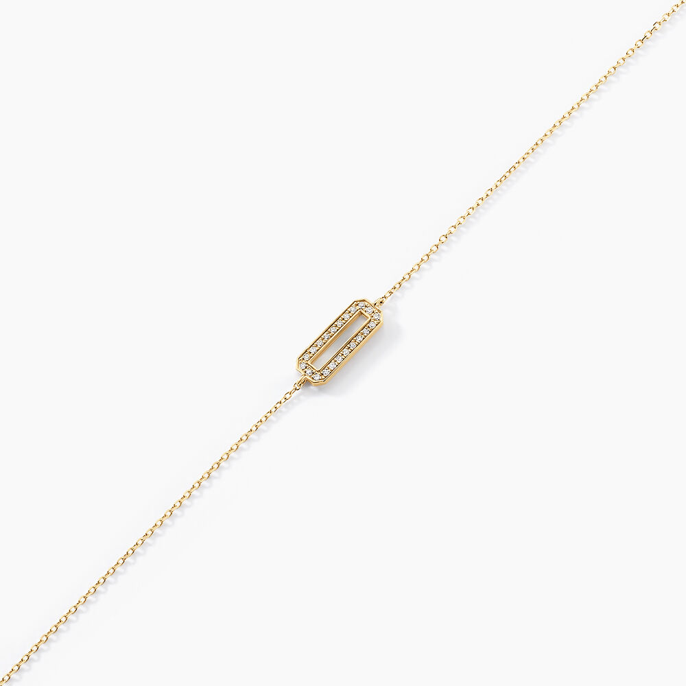 Bracelet Pris Or Jaune Diamant - Bracelets cha&icirc;nes Femme | Marc Orian