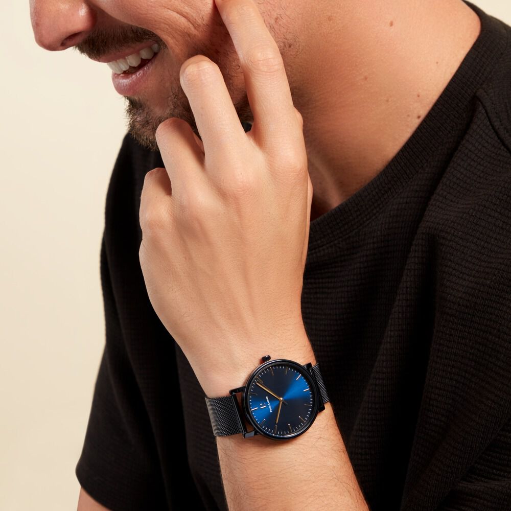 Coffret De Montre Pierre Lannier Essential Bleu - Montres classiques Homme | Marc Orian