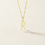 Pendentif Ionia Lettre Or Jaune - Pendentifs Famille | Marc Orian