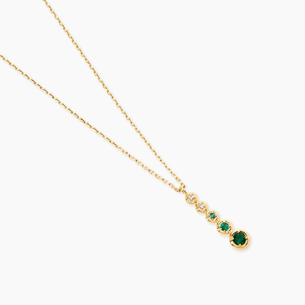 Collier Josephine Or Jaune Emeraude - Colliers avec pierres Femme | Marc Orian