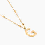 Collier Plaqu&eacute; Or Jaune Lettra - Colliers fantaisie Femme | Marc Orian