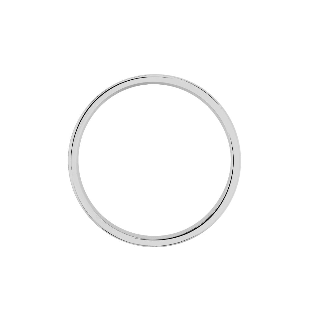 Alliance Naudin Ruban Plat Or Blanc - Alliances duo Famille | Marc Orian