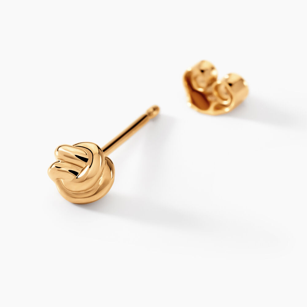 Boucles D'oreilles Puces Ism&egrave;ne Plaqu&eacute; Or Dor&eacute; - Puces Femme | Marc Orian