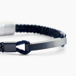 Bracelet Jourdan Donovan Acier Noir - Bracelets cuir Homme | Marc Orian