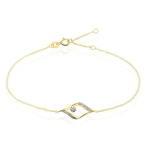 Bracelet Eye Or Jaune Oxyde De Zirconium - Bracelets chaînes Femme | Marc Orian