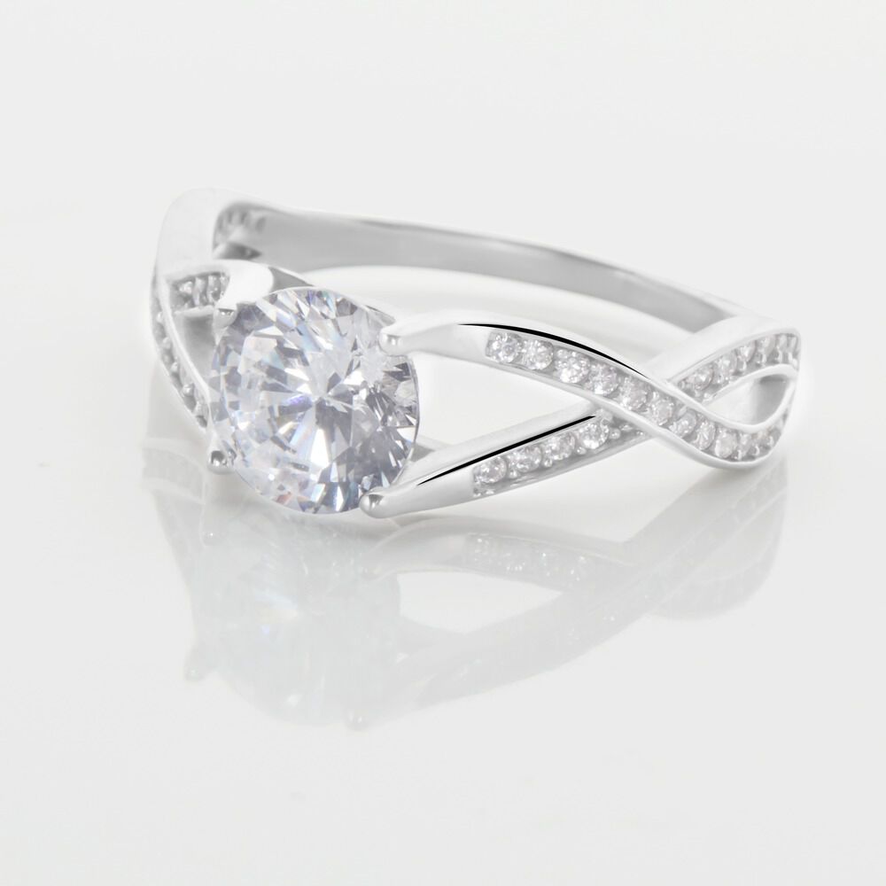 Bague Solitaire Maddy Argent Blanc Oxyde De Zirconium - Solitaires Femme | Marc Orian