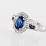 Bague Primevere Or Blanc Saphir Et Diamant - Solitaires Femme | Marc Orian