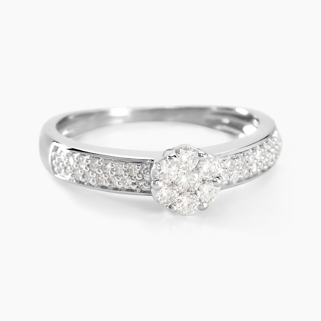 Bague Praya Or Blanc Diamant - Parures de mariage Femme | Marc Orian
