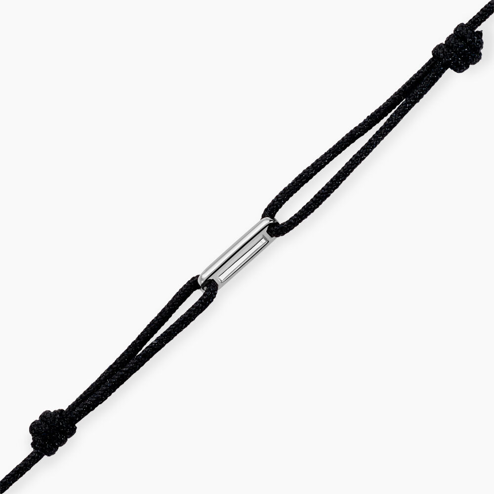 Bracelet Bronx Argent Blanc - Bracelets cordons Homme | Marc Orian