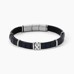 Bracelet Jourdan Chip Cuir Noir - Bracelets cuir Homme | Marc Orian