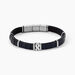 Bracelet Jourdan Chip Cuir Noir - Bracelets cuir Homme | Marc Orian
