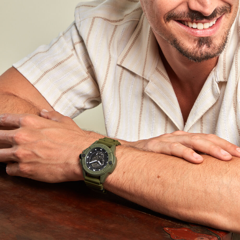 Montre Philipp Plein The Skull Ecoceramic Noir - Montres étanches Homme | Marc Orian