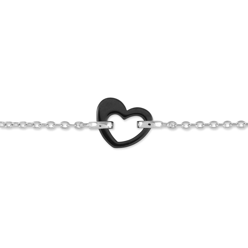 Bracelet Sumeyra Argent Blanc Céramique - Bracelets chaînes Femme | Marc Orian