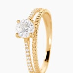 Bague Solitaire Rosemonde Or Jaune Oxyde De Zirconium - Solitaires Femme | Marc Orian