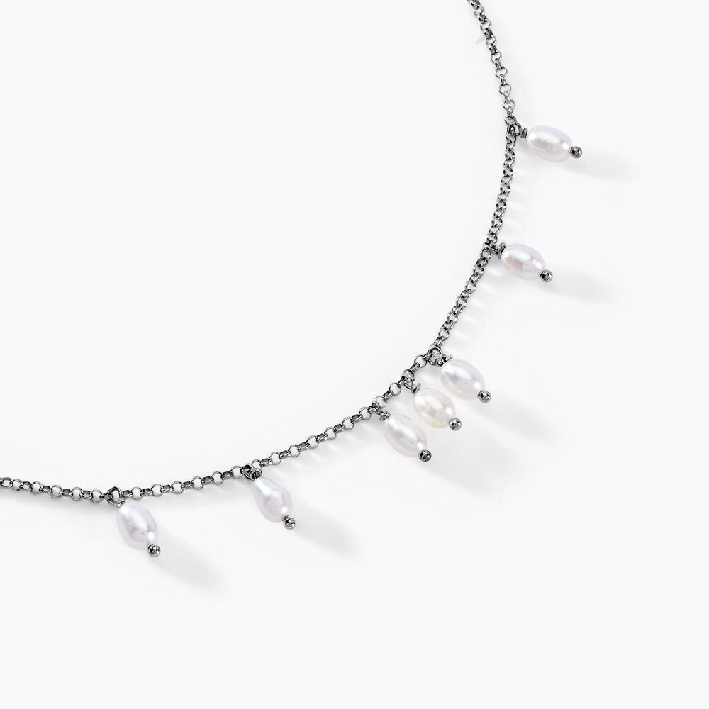 Collier Didem Argent Blanc Perle De Culture - Colliers avec pierres Femme | Marc Orian
