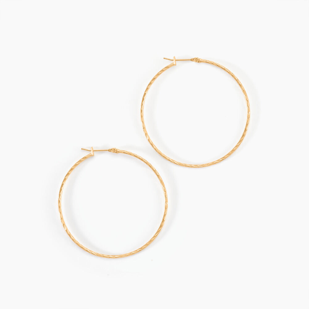 Cr&eacute;oles Anusha Plaqu&eacute; Or Jaune - Cr&eacute;oles Femme | Marc Orian