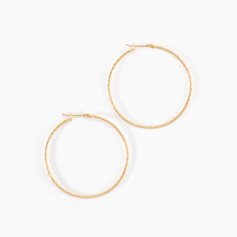 Cr&eacute;oles Anusha Plaqu&eacute; Or Jaune - Cr&eacute;oles Femme | Marc Orian