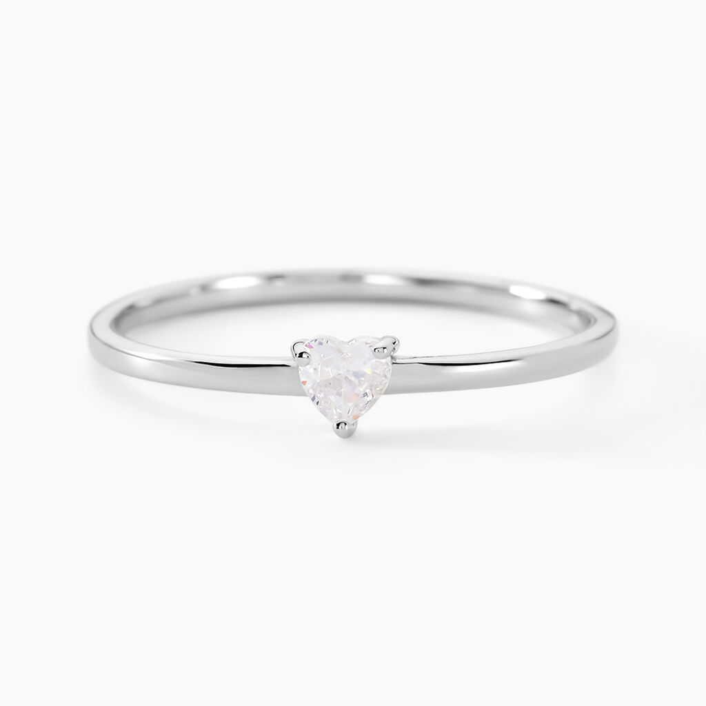 Bague Solitaire 1er Solitaire Argent Blanc Oxyde De Zirconium - Solitaires Femme | Marc Orian