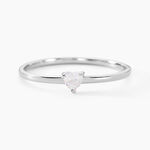 Bague Solitaire 1er Solitaire Argent Blanc Oxyde De Zirconium - Bijoux fantaisie Femme | Marc Orian