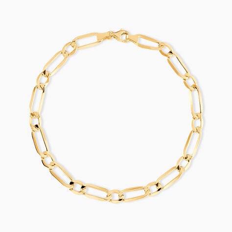 Bracelet Ophelio Maille Alternee 1/1 Or Jaune - Bracelets mailles Homme | Marc Orian