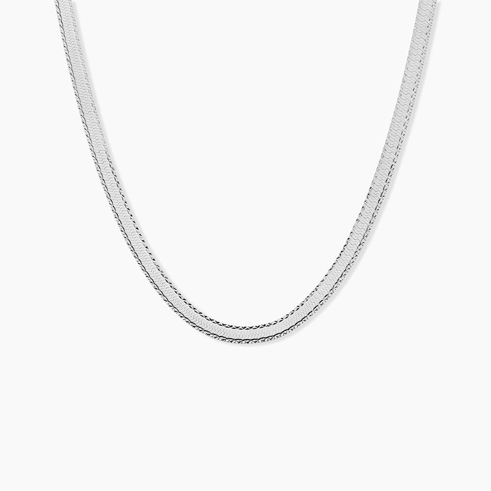 Collier Argent Blanc Alyona - Colliers fantaisie Femme | Marc Orian