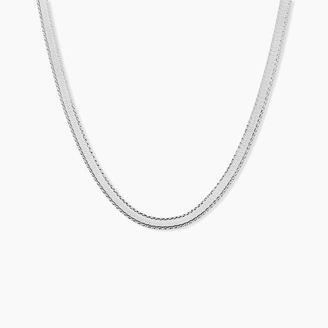Collier Argent Blanc Alyona - Colliers fantaisie Femme | Marc Orian