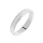 Alliance Nene Ruban Plat Argent Blanc - Alliances duo Famille | Marc Orian