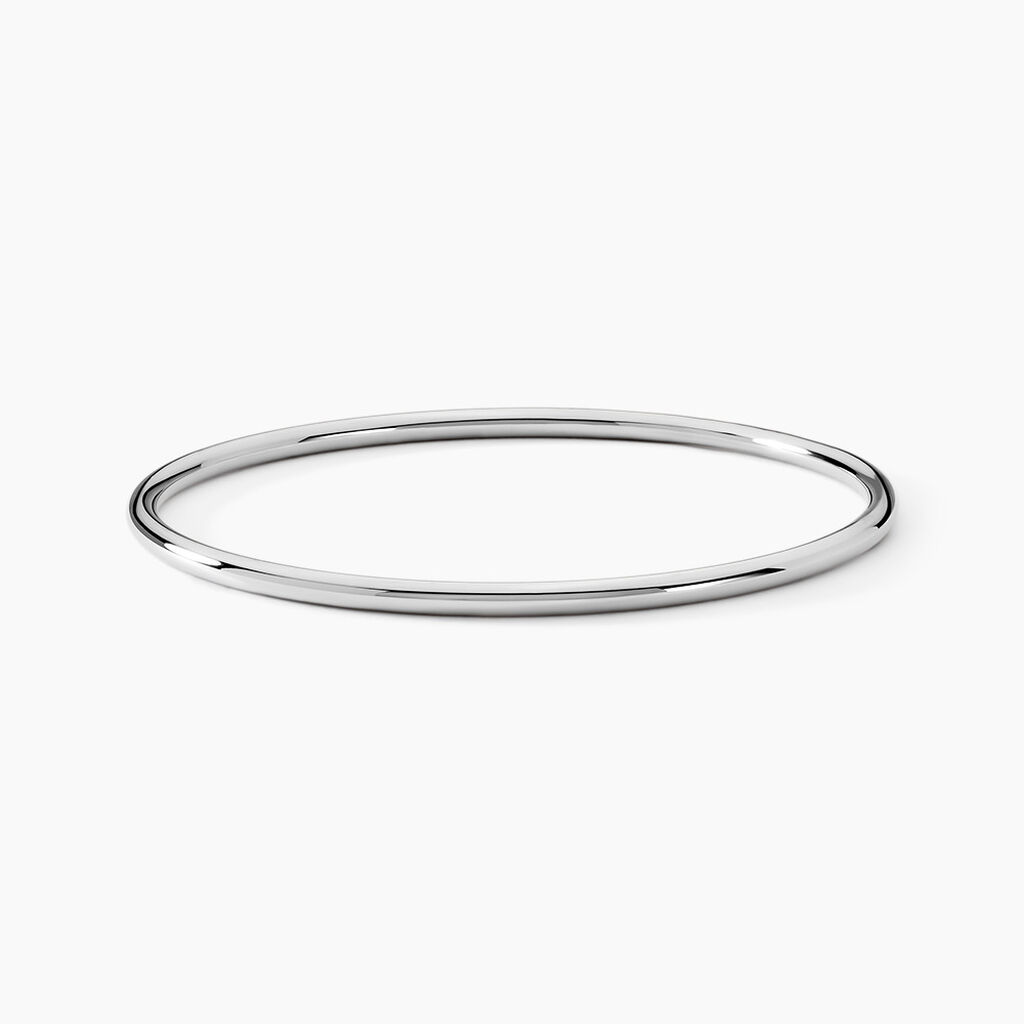 Bracelet Jonc Tabata Argent Blanc - Bracelets joncs Femme | Marc Orian