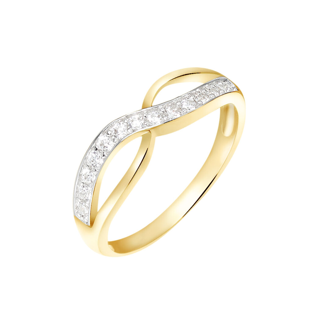 Bague Mounira Or Jaune Oxyde De Zirconium - Bagues avec pierre Femme | Marc Orian