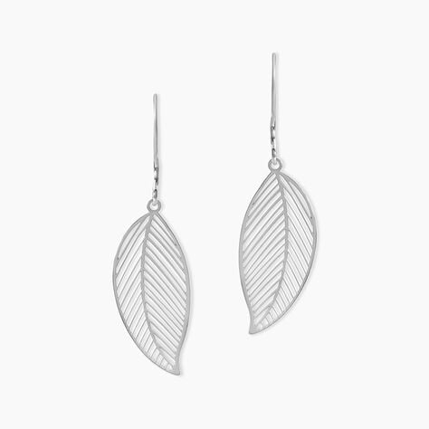 Boucles D'oreilles Pendantes Fanni Argent Blanc - Pendantes Femme | Marc Orian