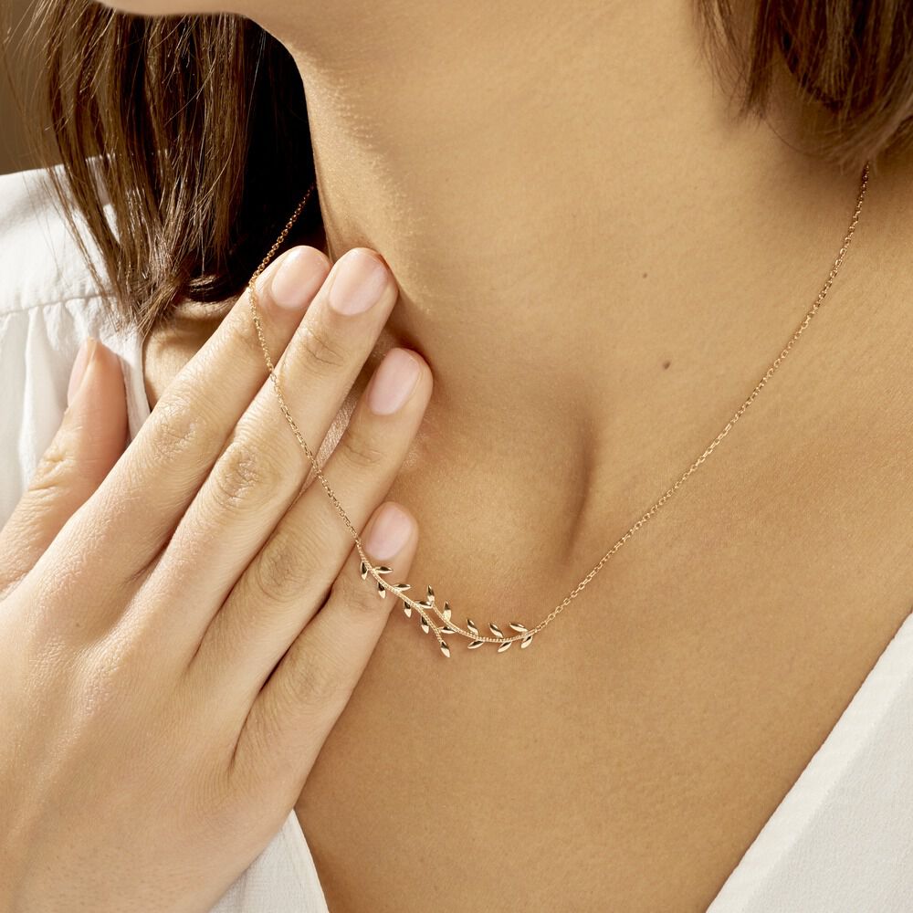 Collier Folia Plaqué Or Jaune - Sélection Bohème Femme | Marc Orian