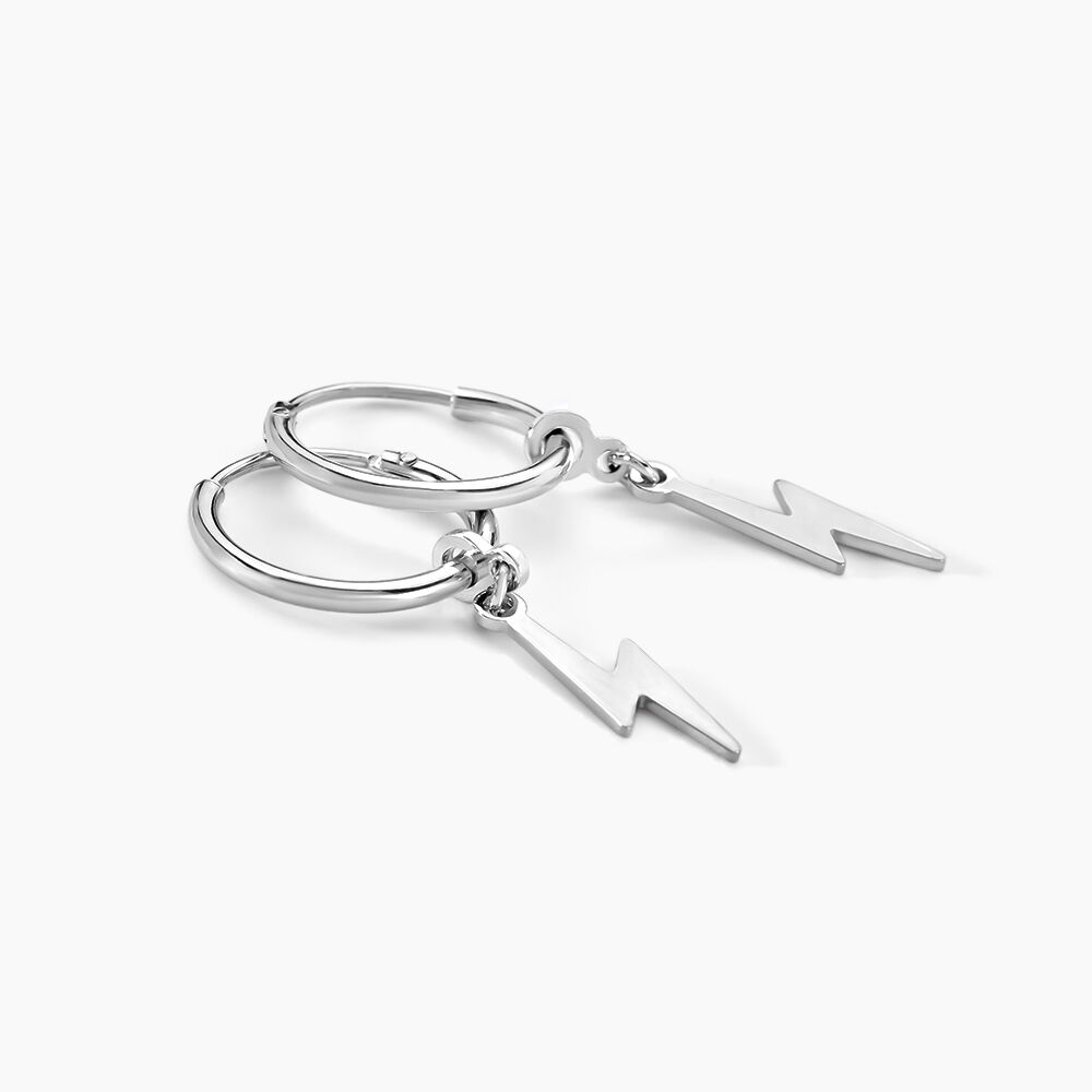 Cr&eacute;oles Diakha Argent Blanc - Cr&eacute;oles Femme | Marc Orian