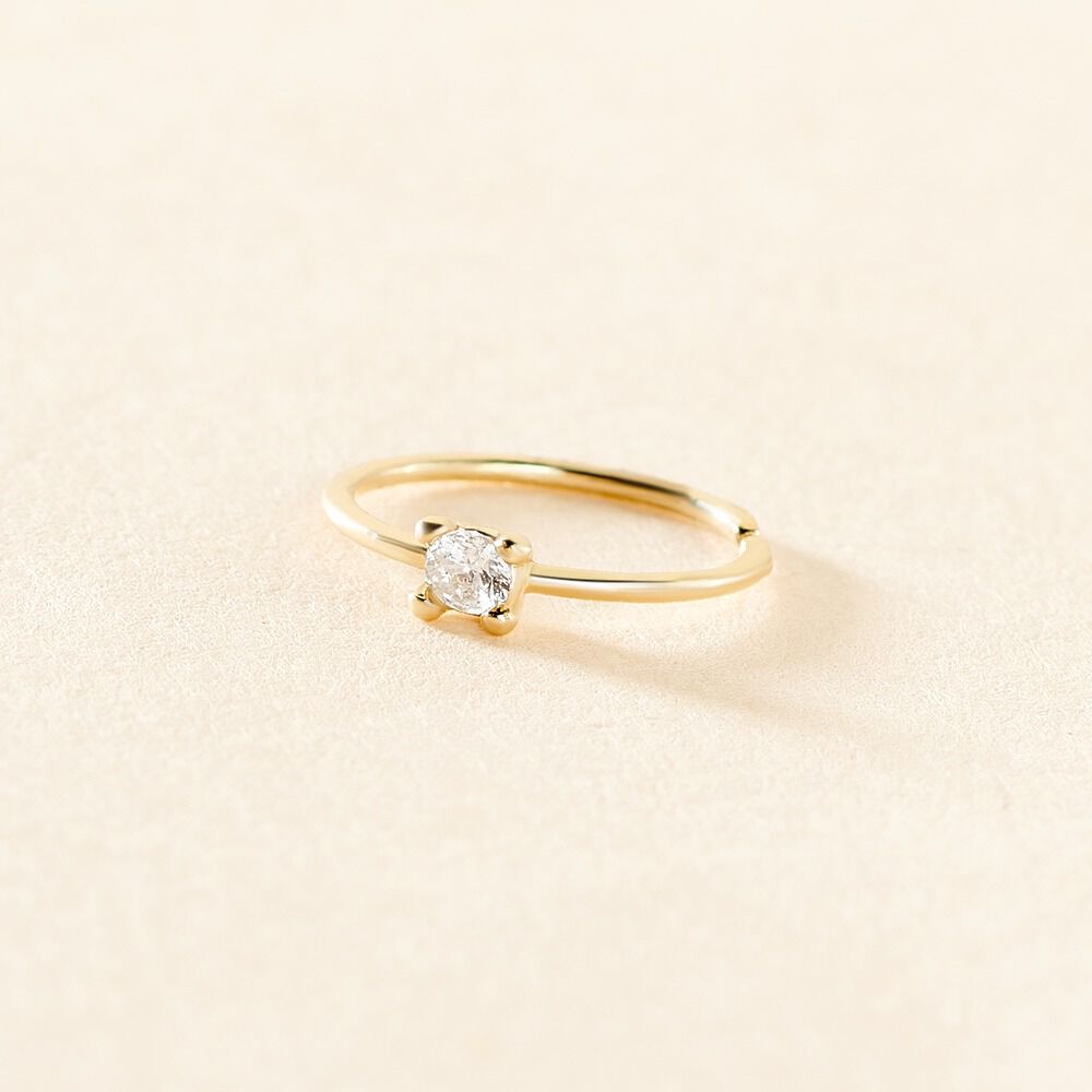 Piercing Carter Or Jaune Oxyde De Zirconium - Piercings Femme | Marc Orian