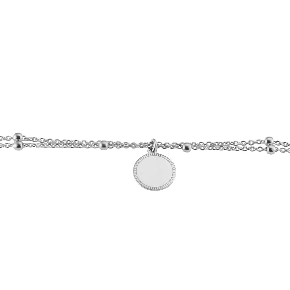 Bracelet Nouela Argent Blanc - Bracelets Medailles Femme | Marc Orian