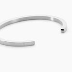 Jonc Jourdan Teno Acier Argent&eacute; - Bracelets joncs Homme | Marc Orian