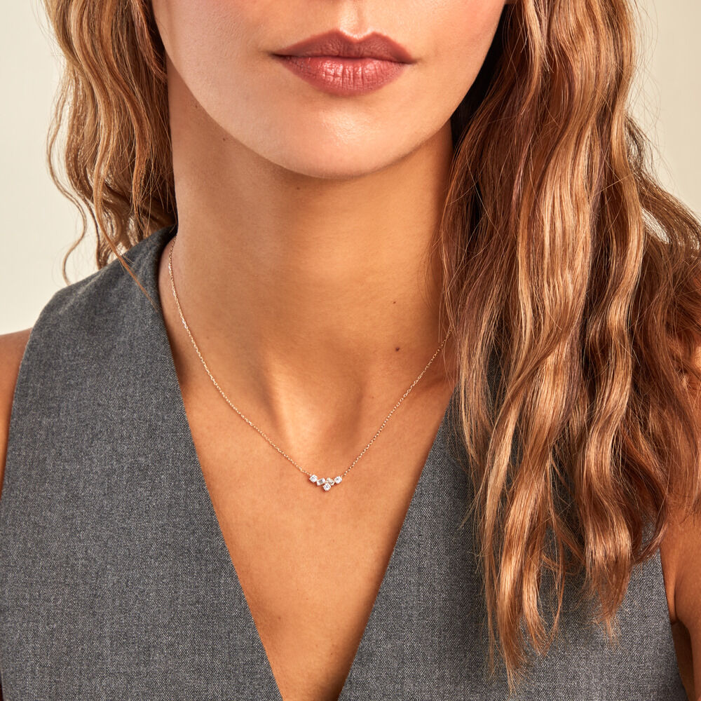 Collier Antigonus Or Jaune Diamant Synthétique - Colliers avec pierres Femme | Marc Orian