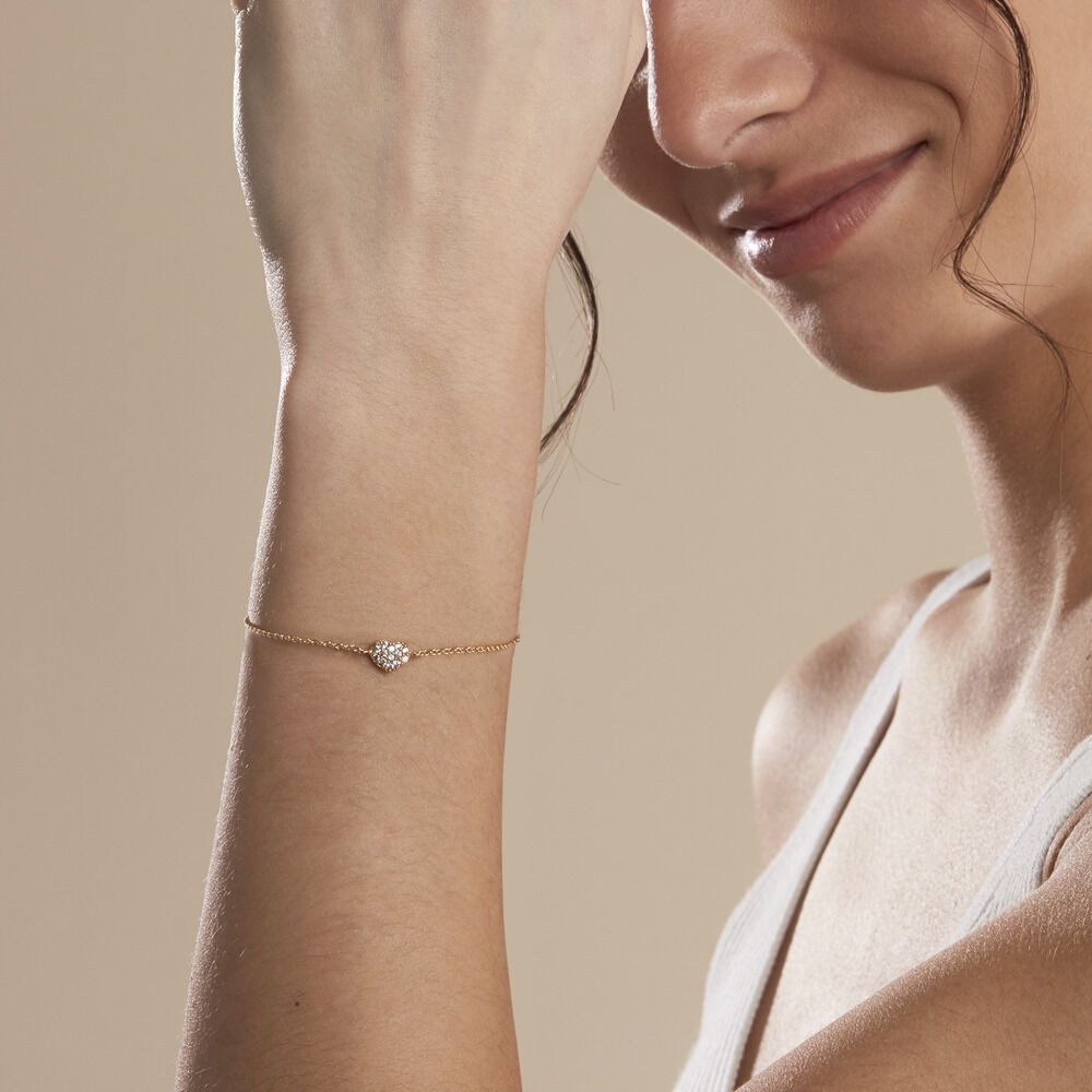 Bracelet Plaqué Or Nafissa Oxydes De Zirconium - Bracelets chaînes Femme | Marc Orian