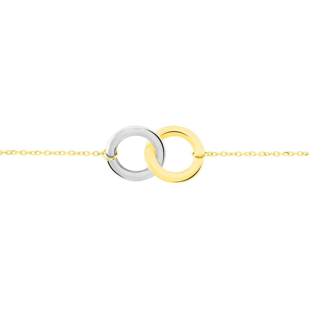 Bracelet Adila Or Bicolore - Bracelets Anneaux Entrelaces Femme | Marc Orian