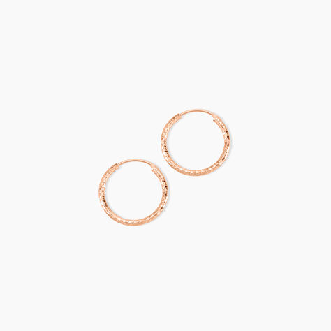 Créoles Argent Rose Agathe - Créoles Femme | Marc Orian