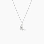 Collier Augustus Argent Blanc Oxyde De Zirconium - Colliers avec pierres Femme | Marc Orian