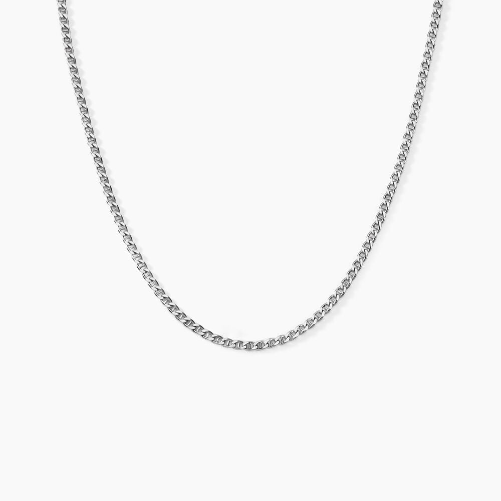 Collier Maille Piato Argent Blanc - Colliers fantaisie Famille | Marc Orian