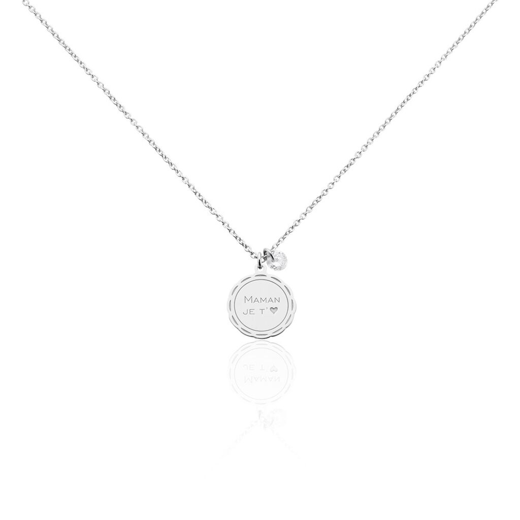Collier Argent Glannon Oxyde De Zirconium - Colliers avec pierres Femme | Marc Orian
