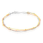 Bracelet Clorinthe Argent Tricolore - Bracelets fantaisie Femme | Marc Orian