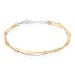 Bracelet Clorinthe Argent Tricolore - Bracelets chaînes Femme | Marc Orian