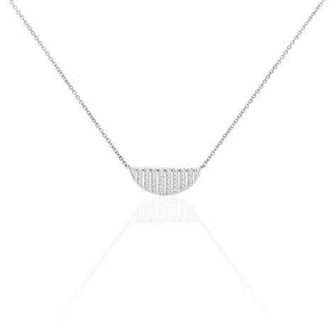 Collier Katia Argent Blanc Oxyde De Zirconium - Colliers avec pierres Femme | Marc Orian