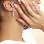 Boucles D'oreilles Pendantes Louann Argent Blanc Oxyde De Zirconium - Pendantes Femme | Marc Orian