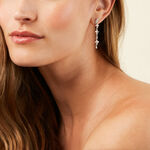 Boucles D'Oreilles Pendantes Feeria Argent Blanc Oxyde De Zirconium - Pendantes Femme | Marc Orian