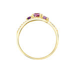 Bague Chloe Or Jaune Amethyste Et Oxyde De Zirconium - Bagues pierres fines Femme | Marc Orian