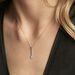 Collier Unice Or Blanc Diamant - Colliers avec pierres Femme | Marc Orian